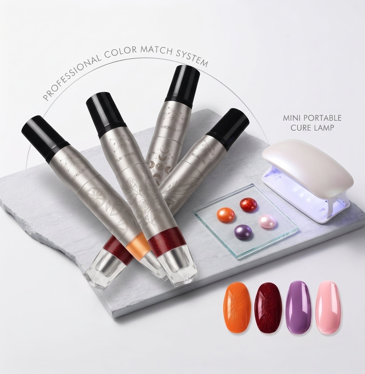 The Botanical & Celestial Edition: All-in-One Gel Nail Polish Pens – Quick-Dry, Chip-Resistant, Salon-Quality Home Manicure Set